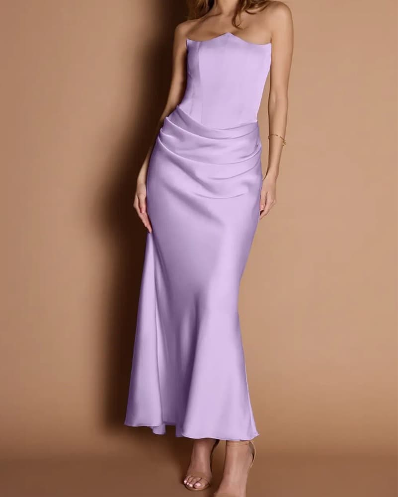 Frosted Lilac Maxi Dress - Image 1