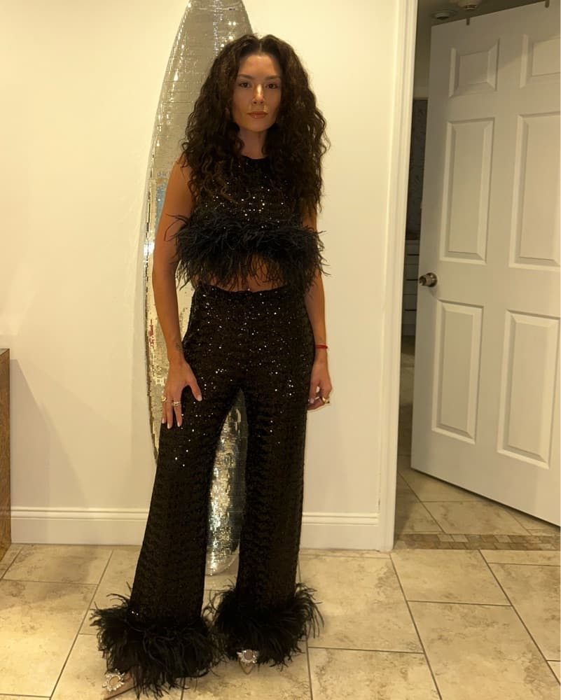 Oseree Paillettes Plumage co-ord set - Image 4