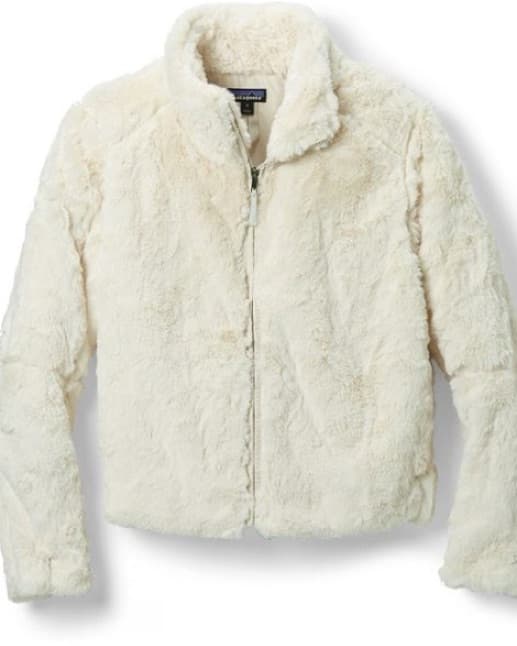 Patagonia White Faux Fur Jacket - Image 1