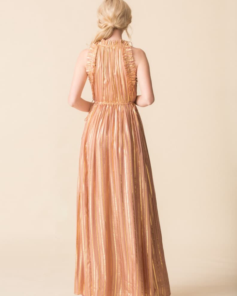 Ulla Johnson Ottilie Striped Lurex Maxi  - Image 4