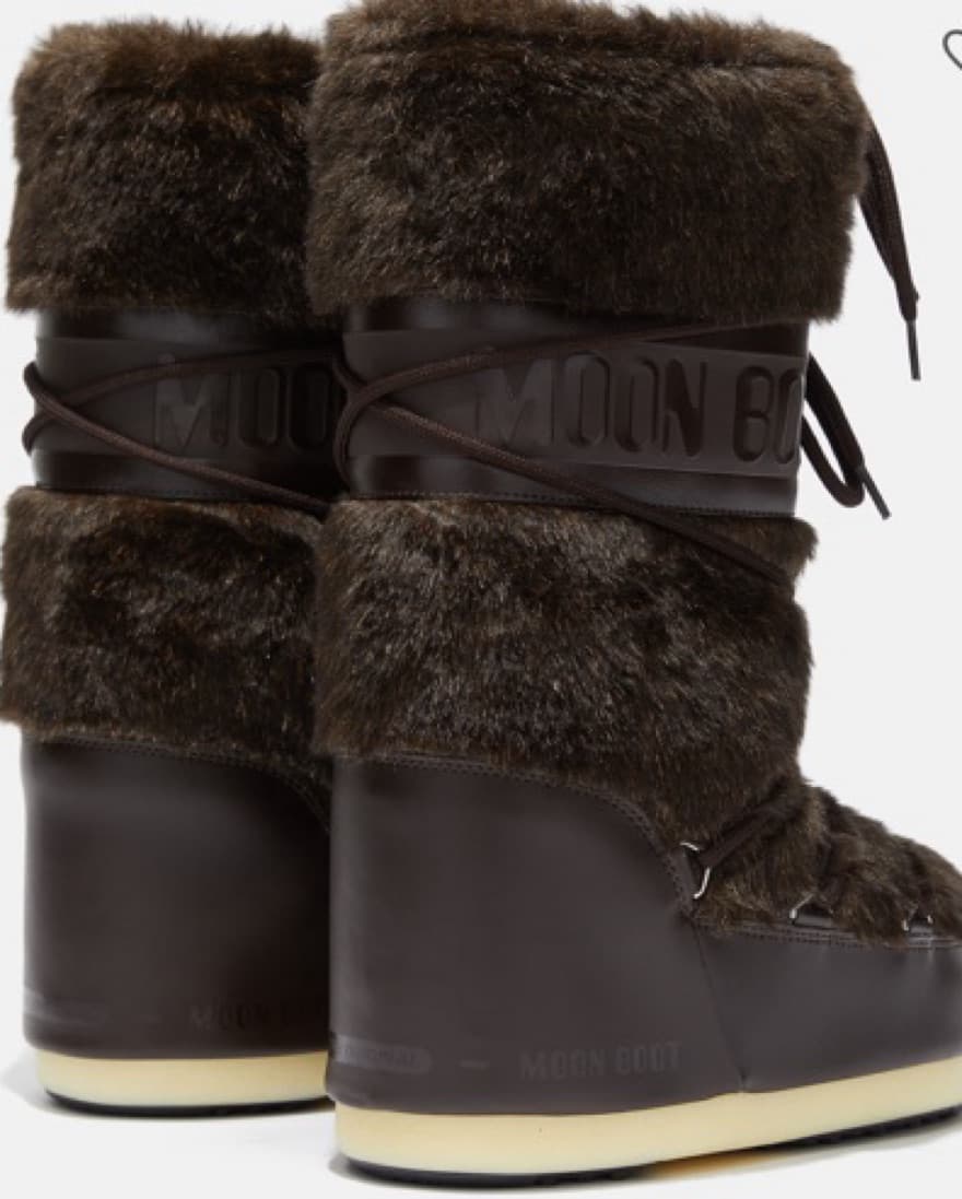 Chocolate Brown Moon Boots - Image 2