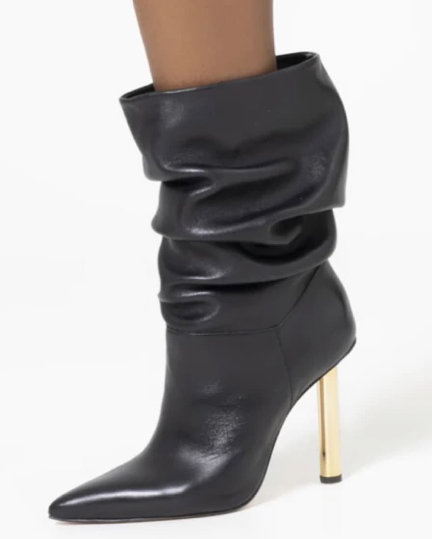 Slouchy Nappa Leather Boot - Image 1