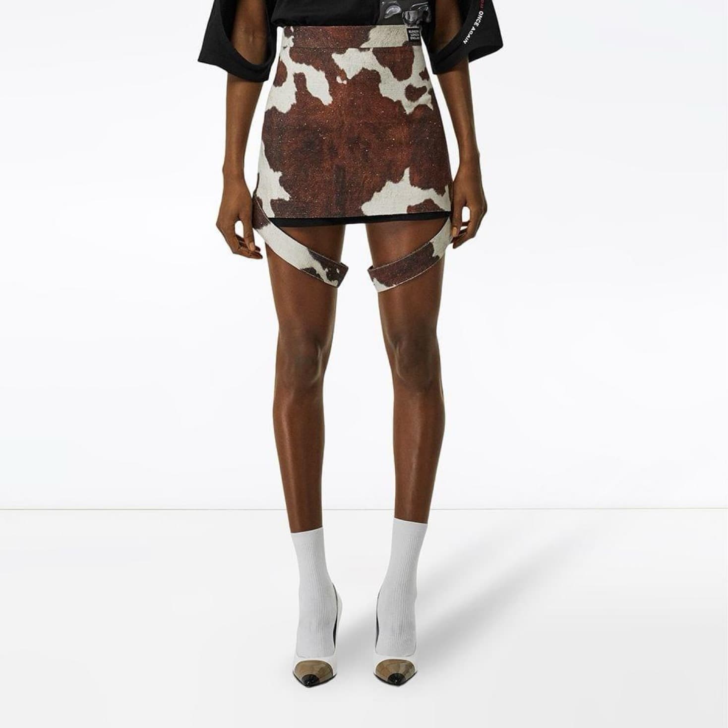 Burberry Brown Cow Print Mini - Image 2