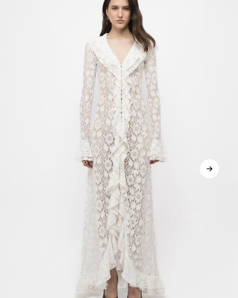 Arakii Lily White Lace Dress - Image 2