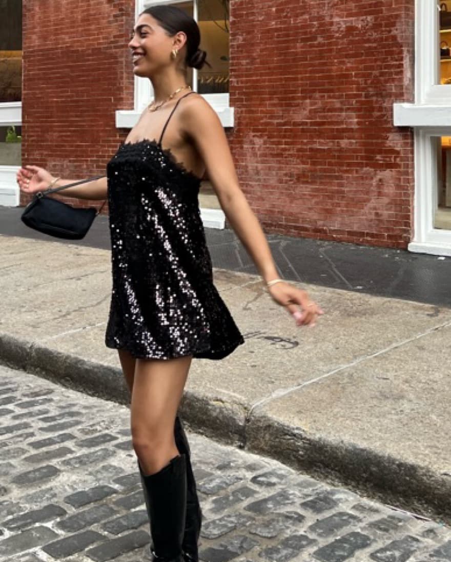 Free People That Girl Sequin Dress - Image 3