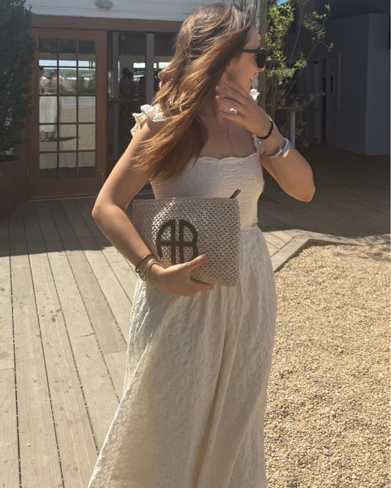 White Lace Midi Dress - Image 4