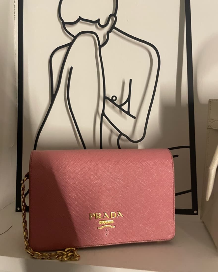 Prada Pink Wallet on Chain - Image 3