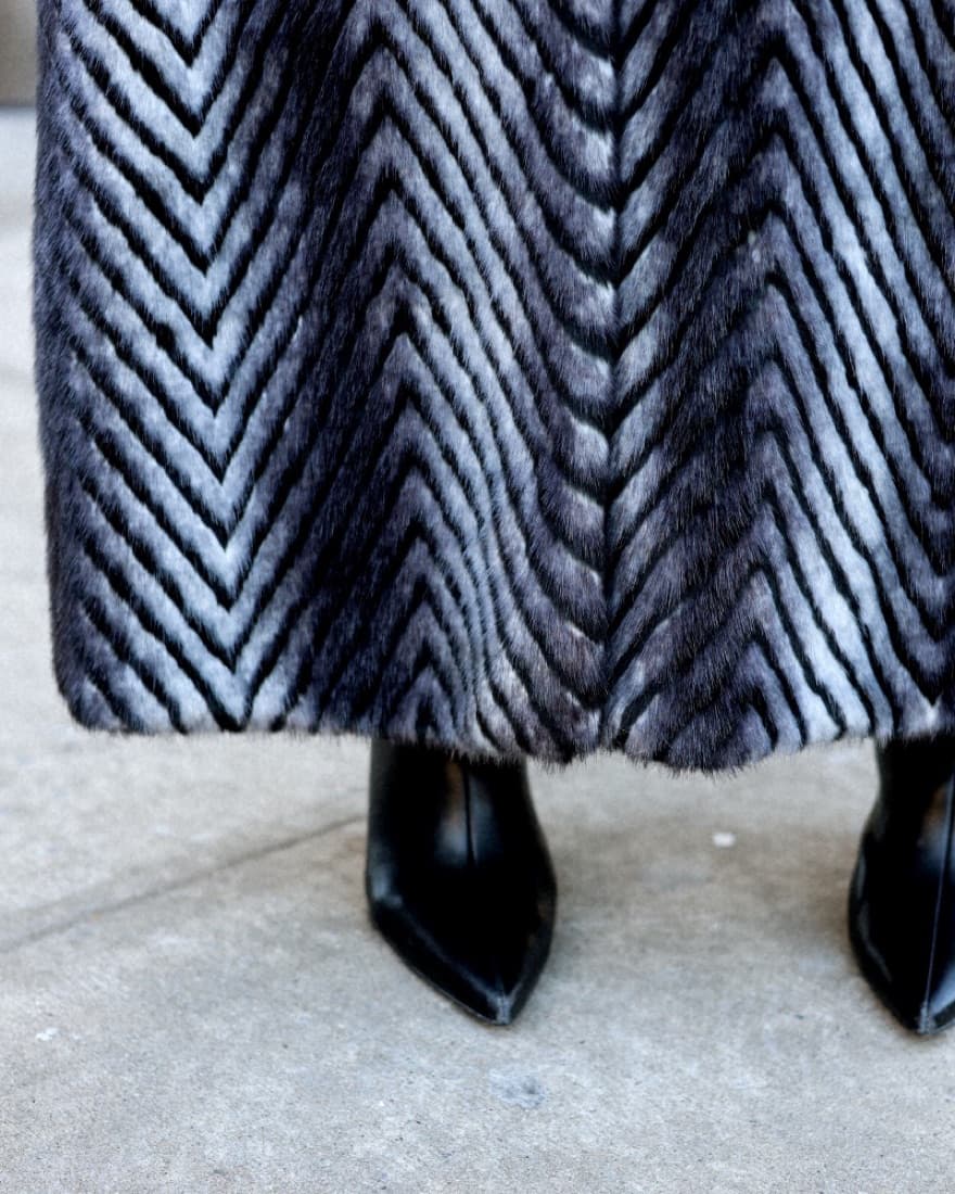 Faux Mink Fur Coat - Image 4