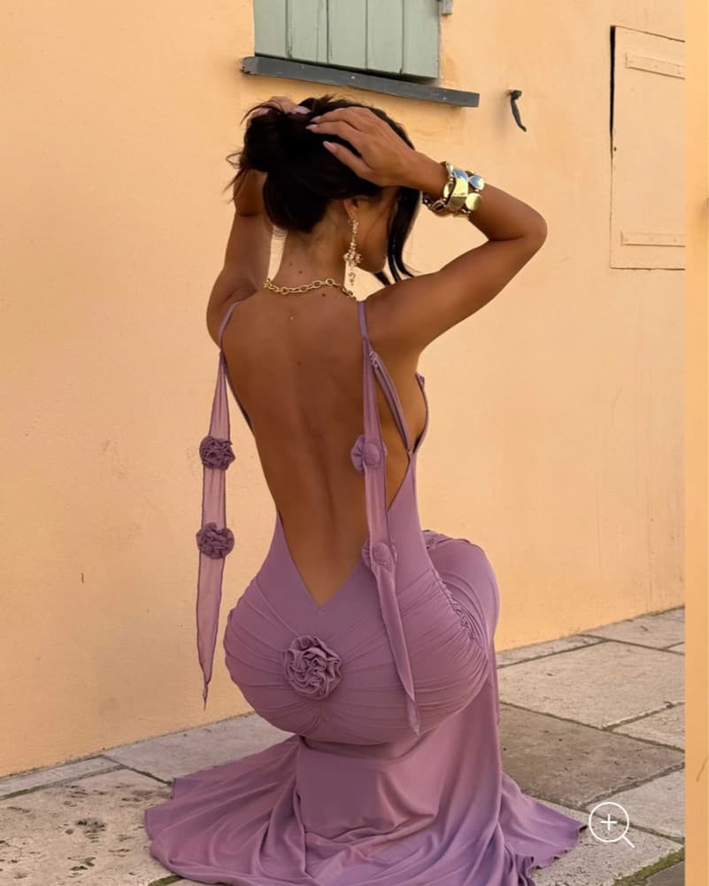 Louisianna Maxi Dress Dusty Purple  - Image 2