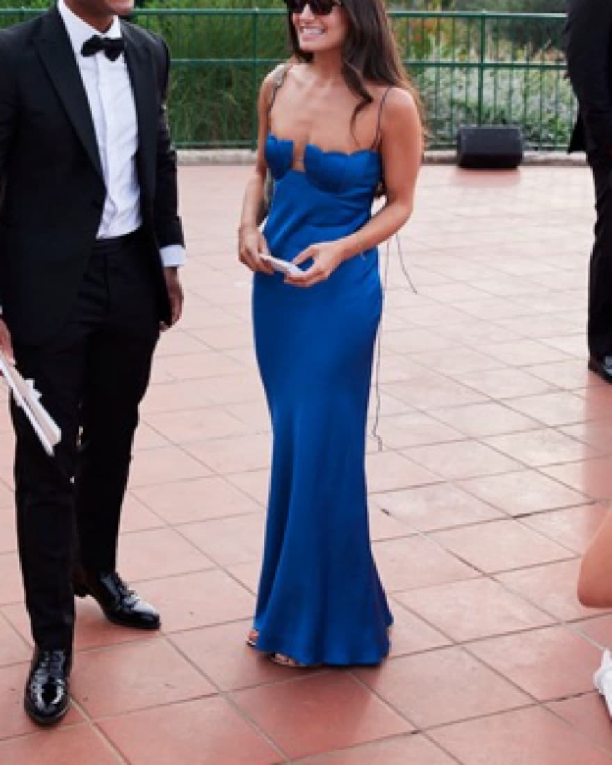 Anna October Tulip Maxi Dress Blue - Image 4