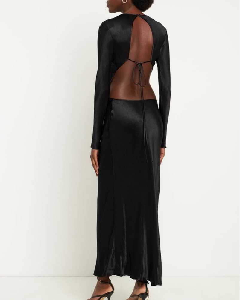 Bec and Bridge Long Sleeve Satin Maxi  - Image 1