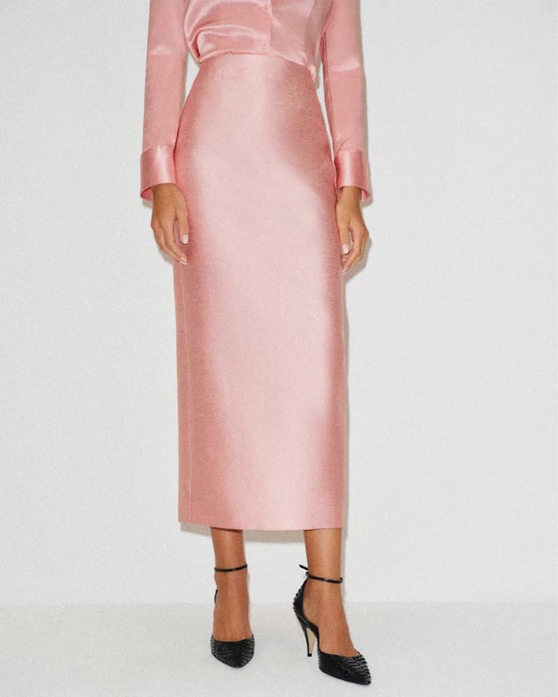 Reformation Pink Lydia Skirt - Image 2