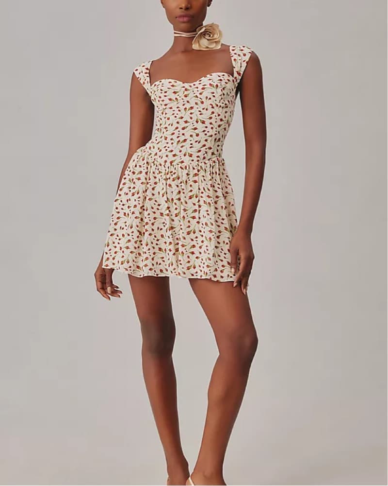 Reformation Taiga Floral Mini Dress - Image 1