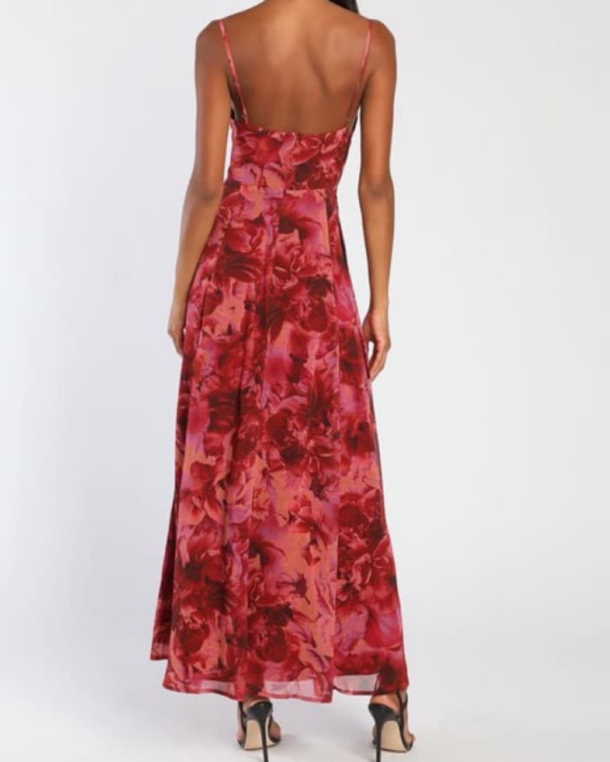 Floral Print Maxi Dress - Image 4