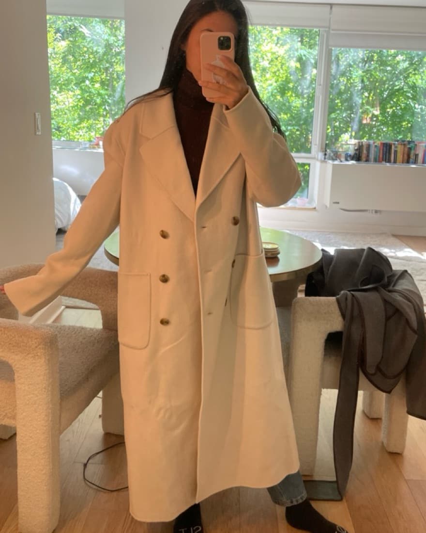 Helsa Long Coat With Scarf  - Image 5