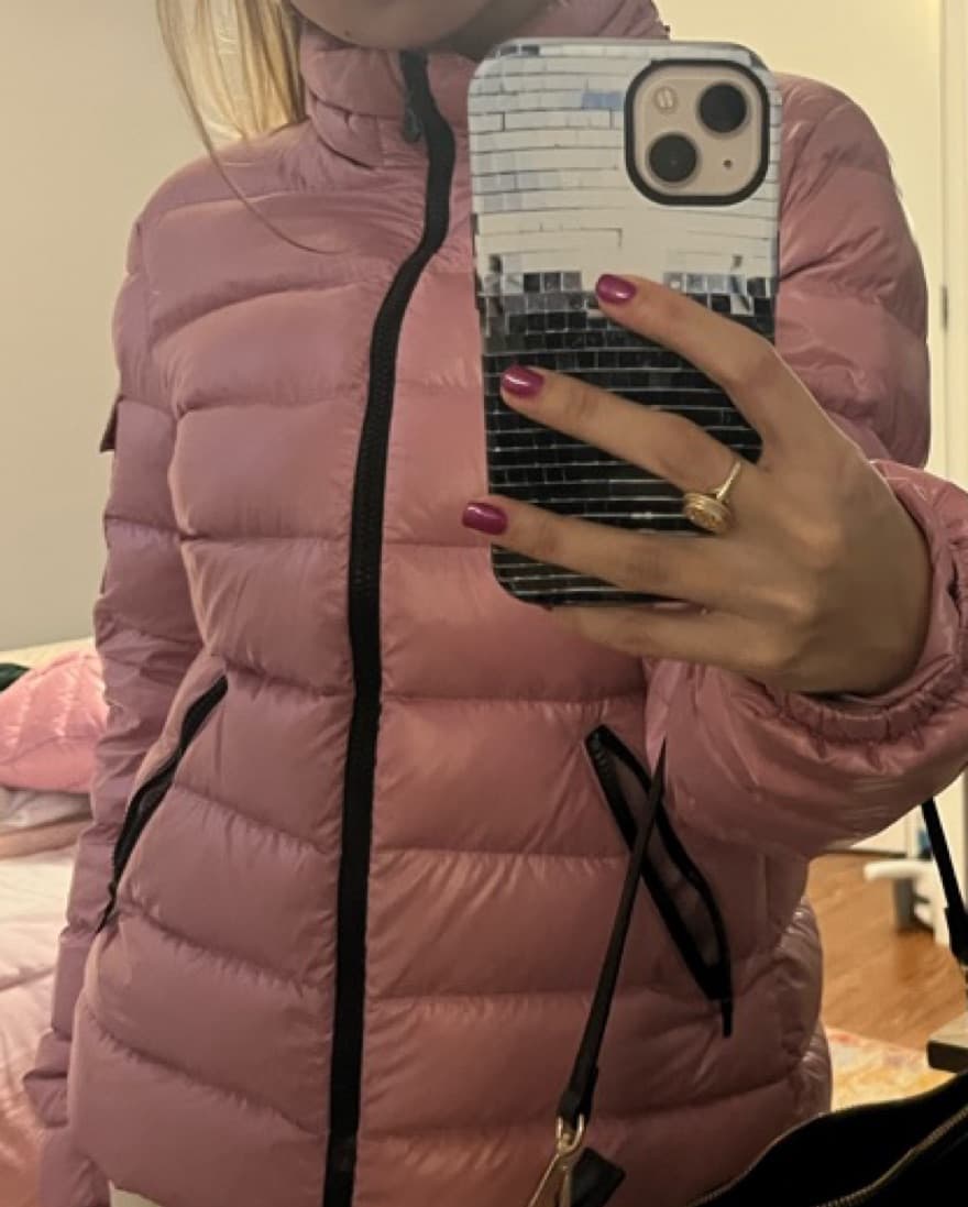 Pink Moncler Puffer Jacket - Image 4
