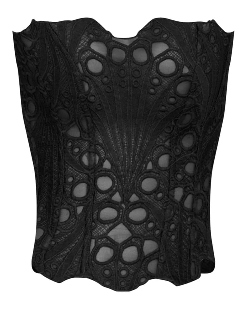 PLT Black Lace Corset Top - Image 6