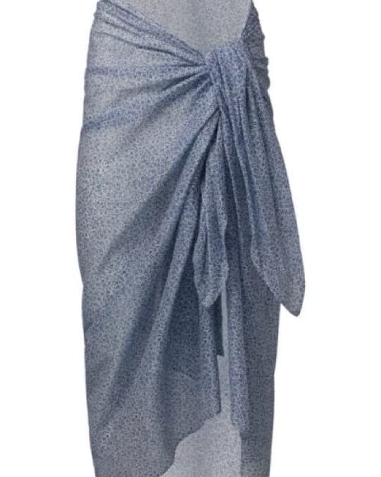 Blue Onia Chiffon Cotton Pareo Sarong - Image 1