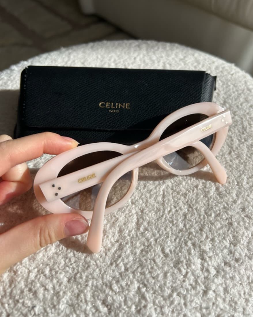 Celine Pink Cateye Sunglasses - Image 3