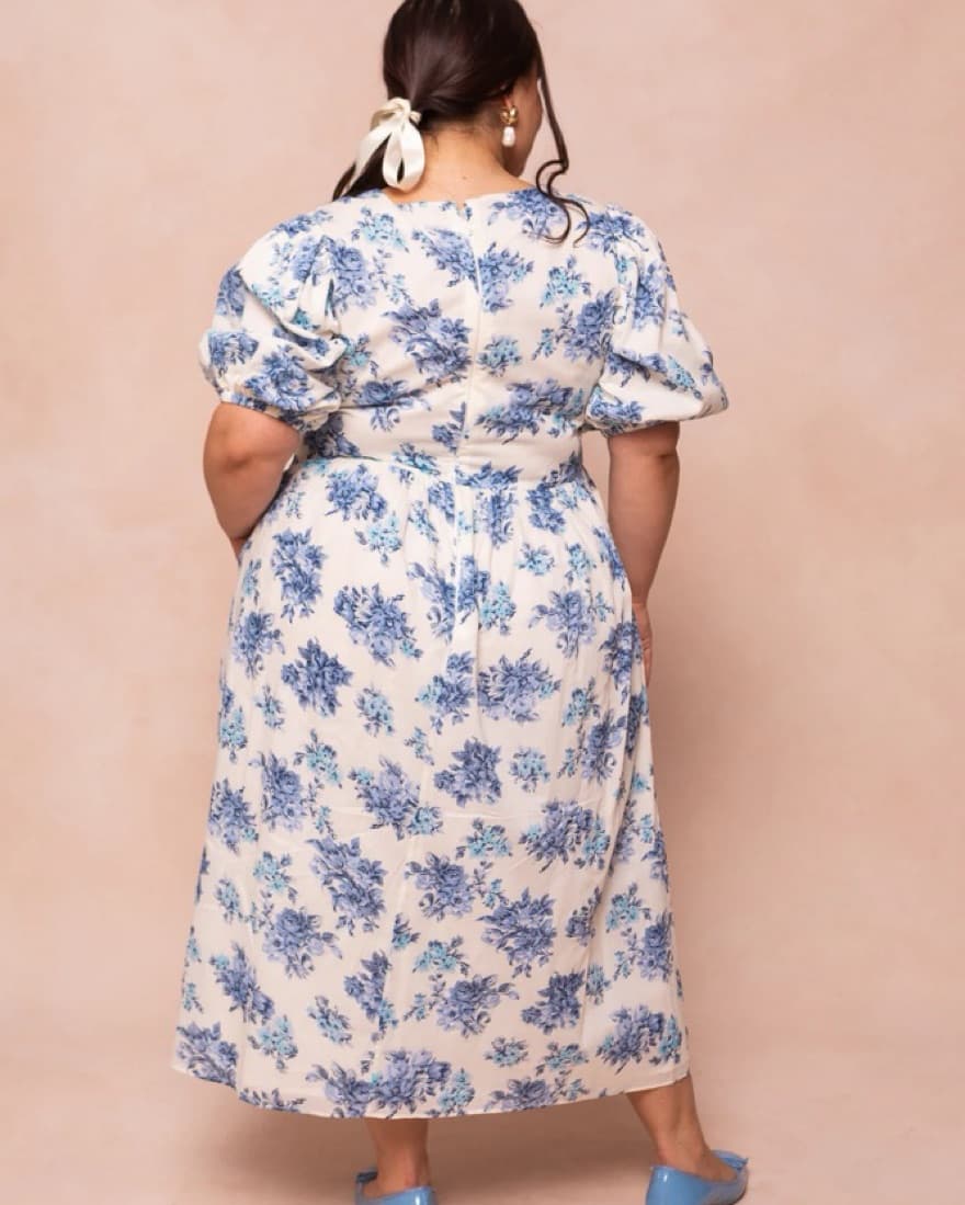 Odette Dress In Blue Floral Ivy City Co - Image 1
