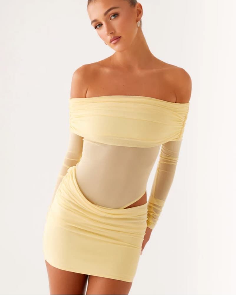 Yellow Mini Dress - Image 1