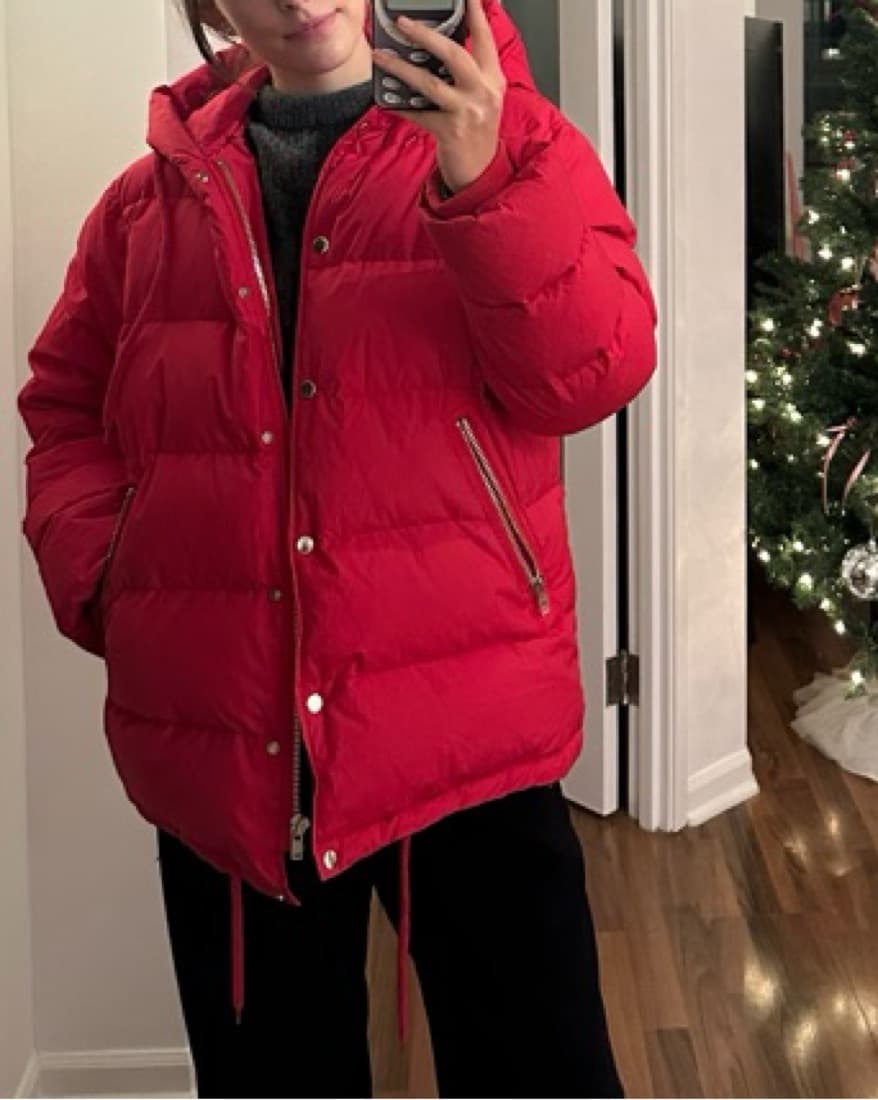 Maje Red Puffer - Image 4