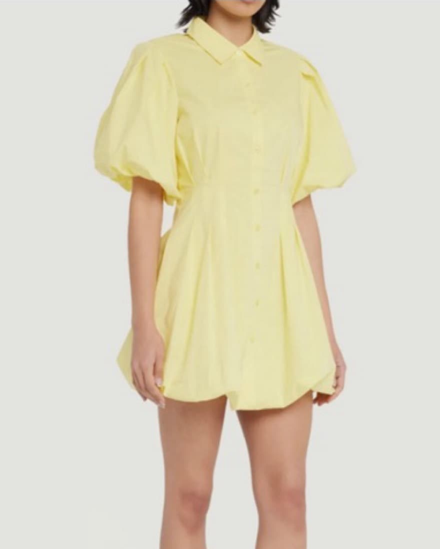 SIMKHAI Cleo Dress Yellow - Image 1
