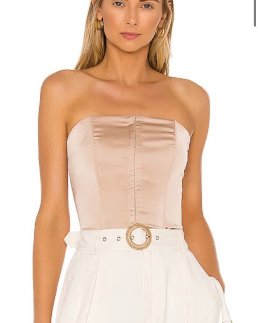 Cailyn Corset Top in Champagne - Image 1