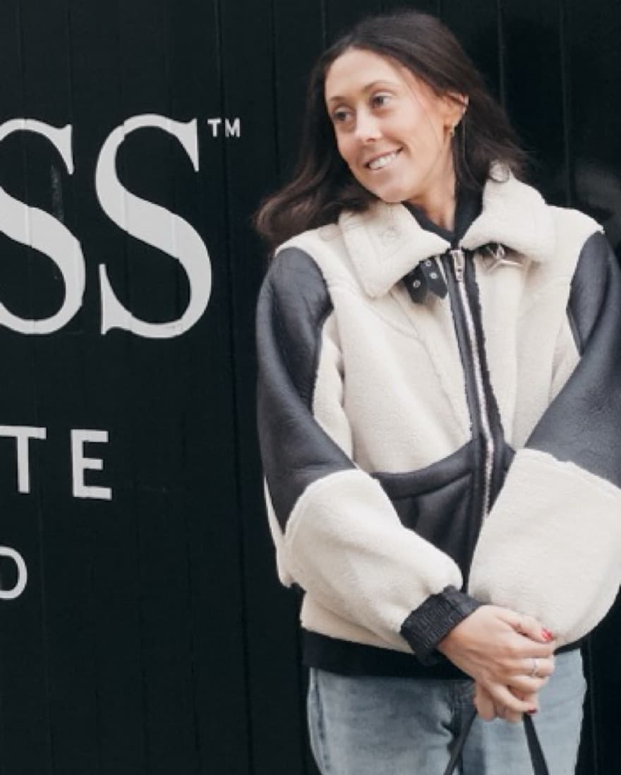 Blank NYC Faux Shearling Moto Jacket - Image 1