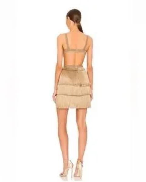 PatBo Metallic Fringe & Cut-Out Minidres - Image 2