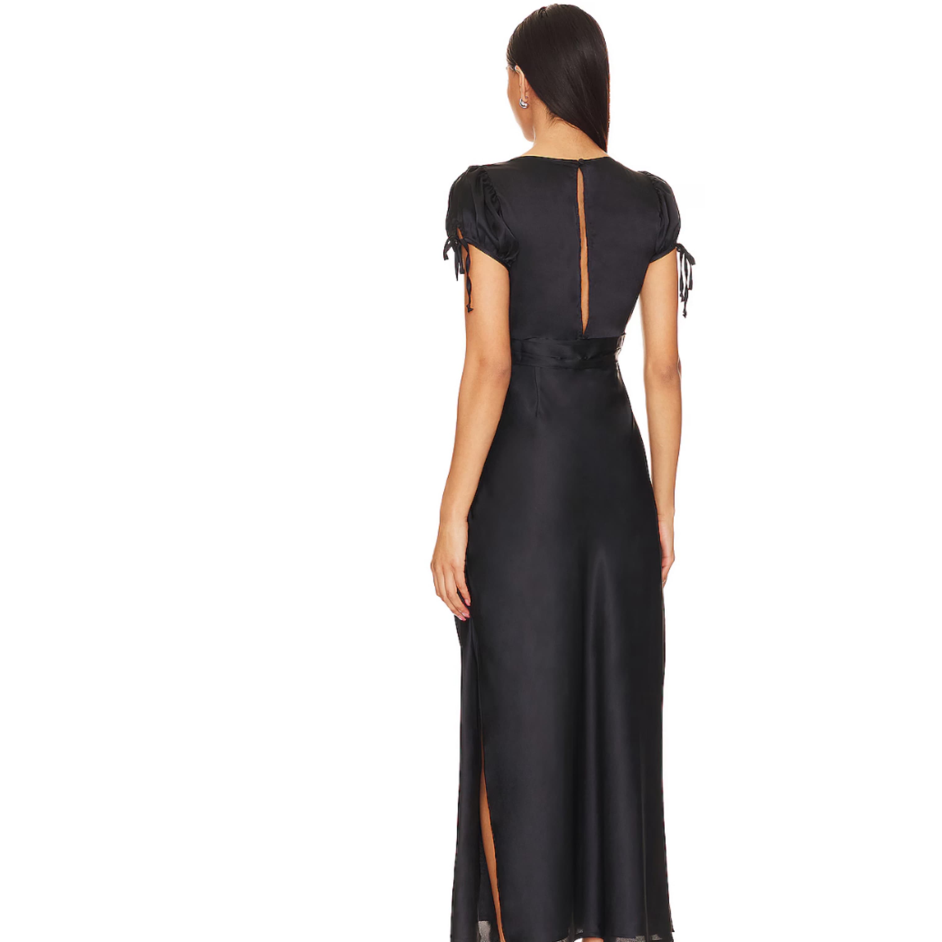 Black Silk Free People Dress XS - Image 3