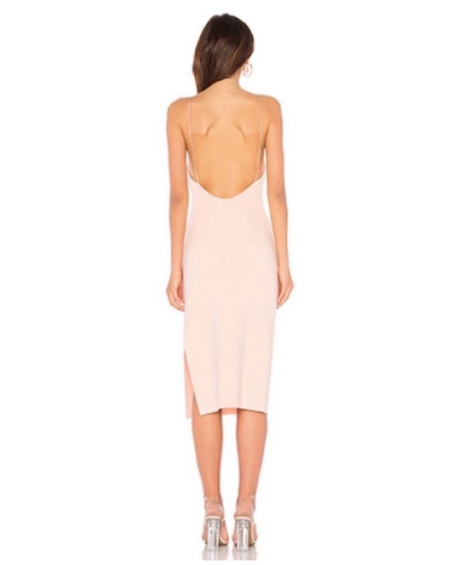 Bec & Bridge Blush Pink Midi Dress - Image 2