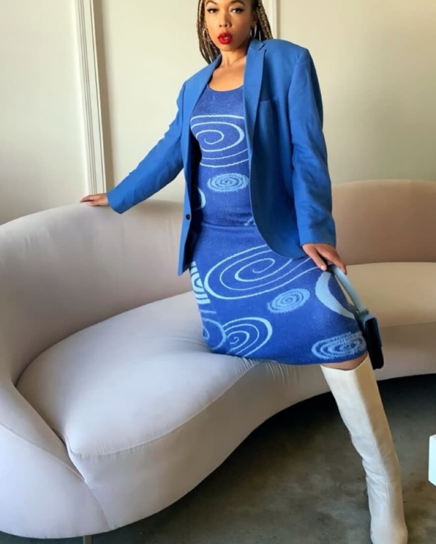 House of Sunny Swirl Dress - Image 1