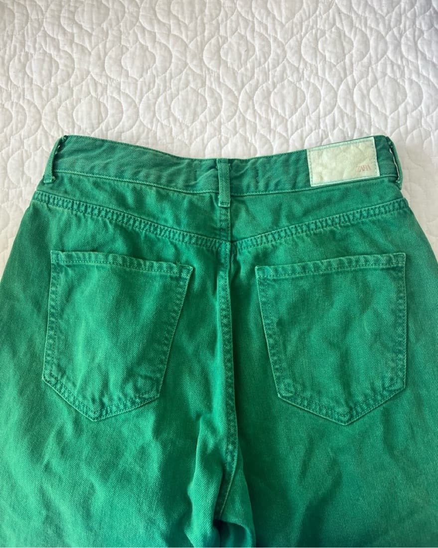 Green Zara Jeans - Image 4