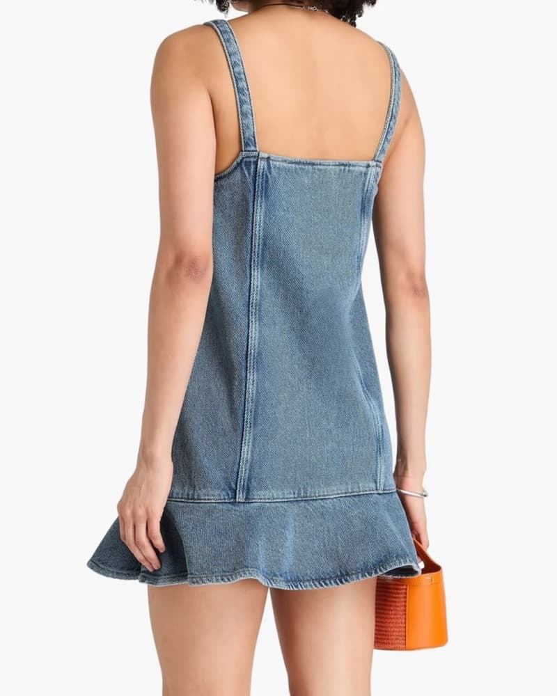 Ganni Denim Mini Dress - Image 2