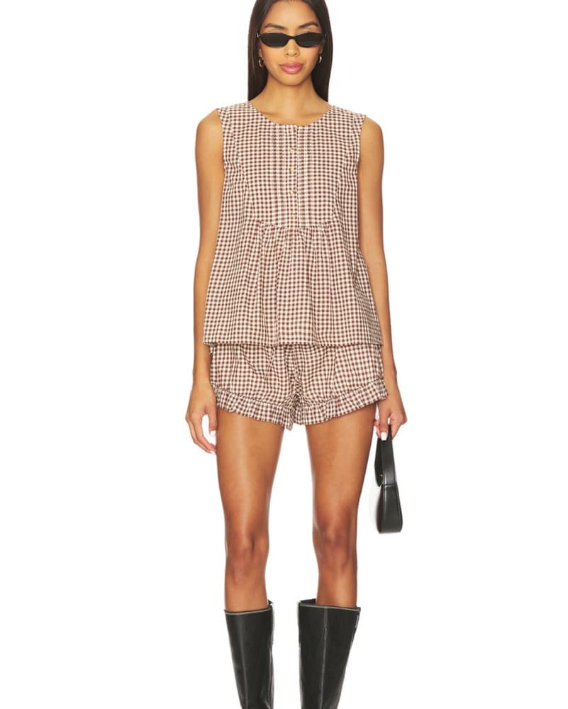 Callie Gingham Posse Top - Image 4