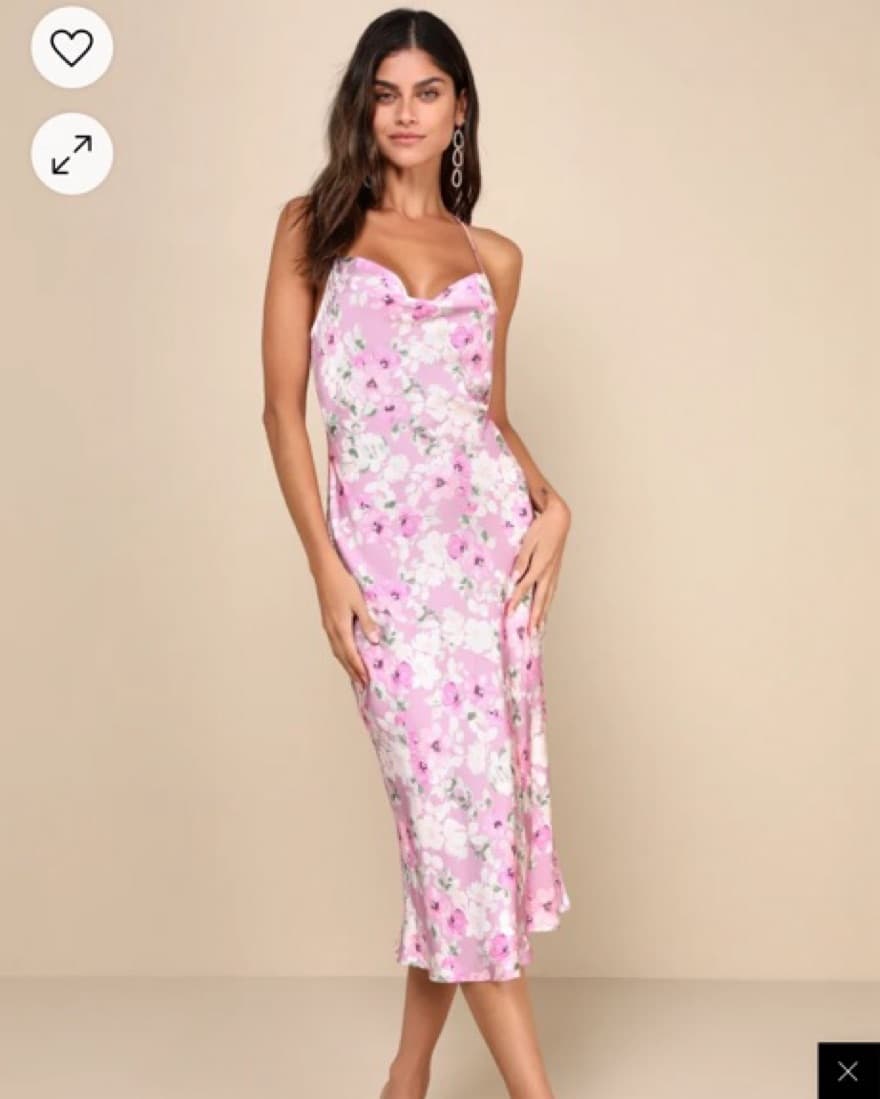 Lulus Mauve Pink Floral - Image 1