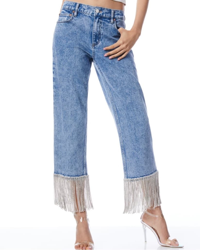 ALICE +  OLIVIA CRYSTAL HEM JEAN - Image 1