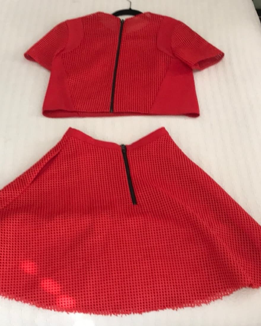 Sachin & Babi Red Skirt/Top - Image 3