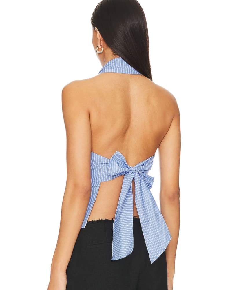 More To Come Backless Striped Top - Image 2