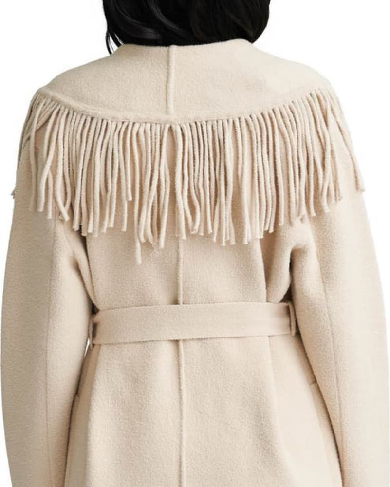 NVLT Fringed Eyelash Knit Sweater Coat - Image 4