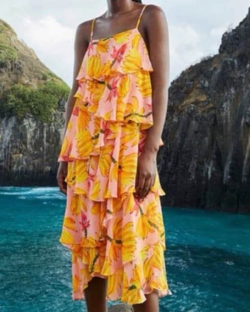 Farm Rio Banana Midi Dress - Image 5