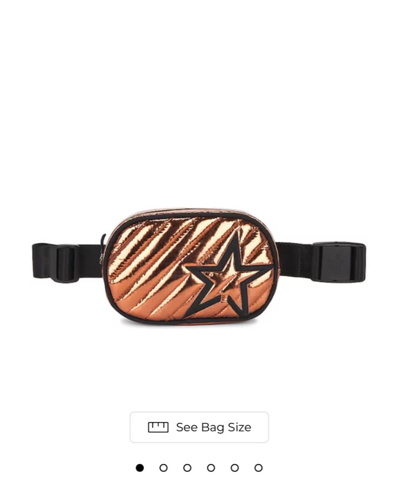 Star Bum Bag in Copper Foil - Image 1