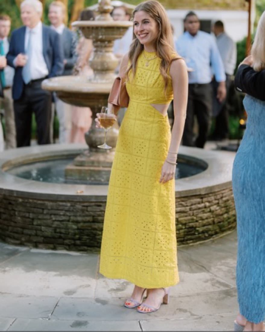 Ganni Yellow Dress - Image 3