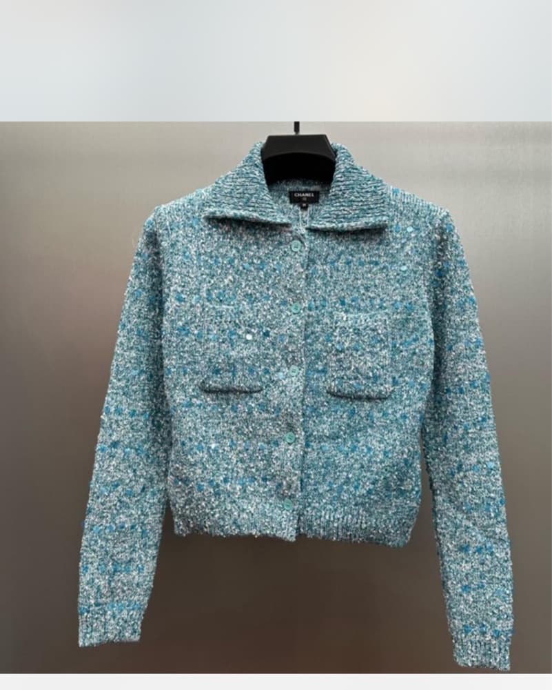 Chanel Speckled Tweed Jacket - Image 2