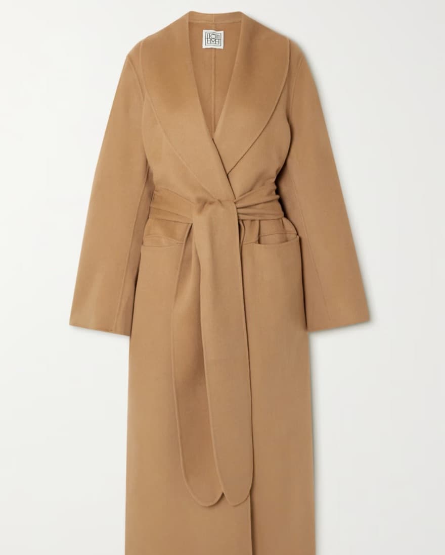 Toteme Belted Robe Camel Coat - Image 1