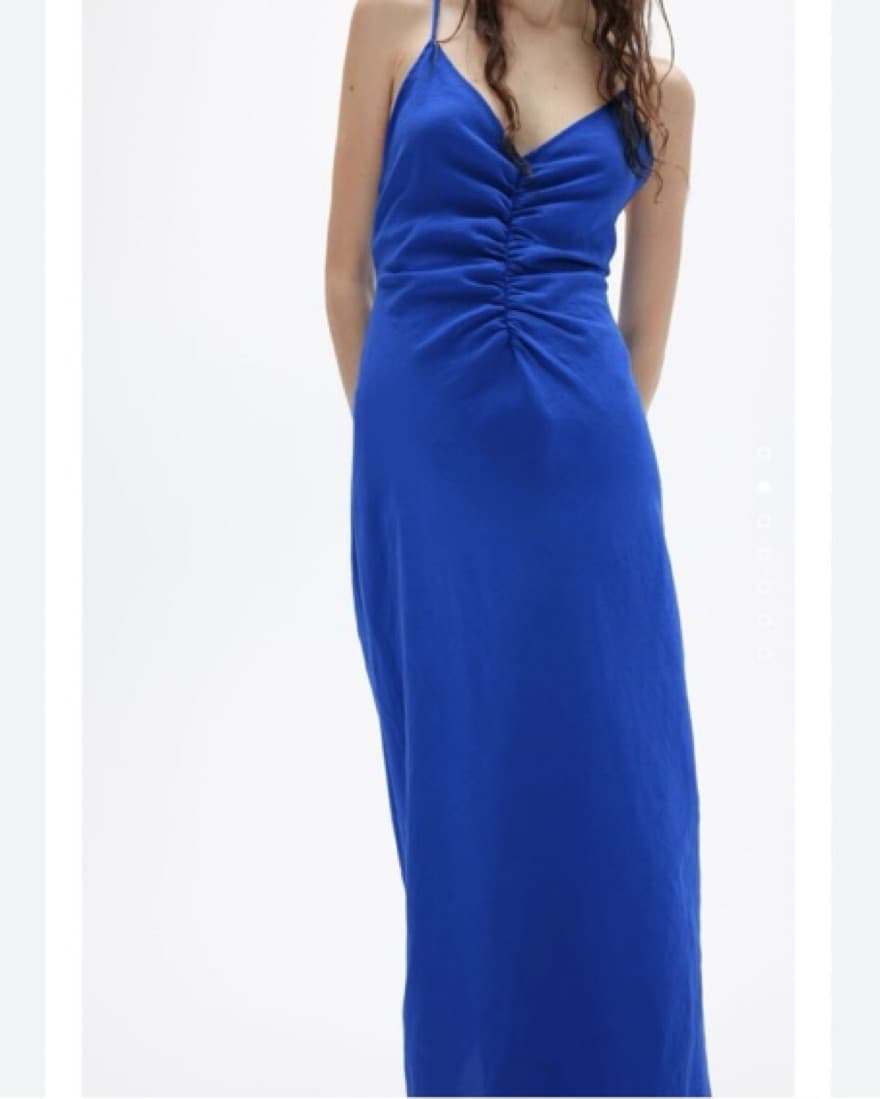 Vibrant Blue Midi Dress - Image 1