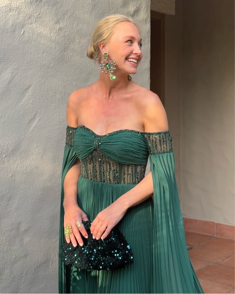 Terani Couture Green Gown - Image 2
