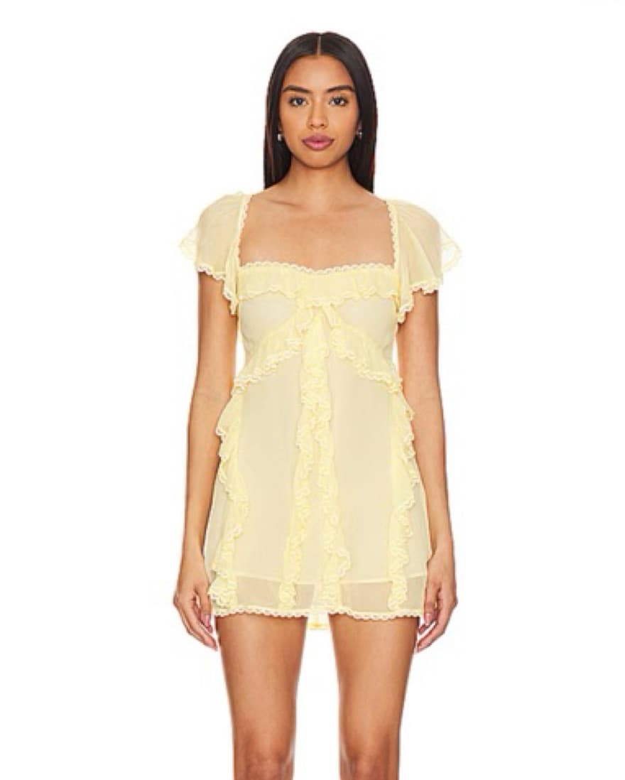 Yellow Mini Dress - Image 1