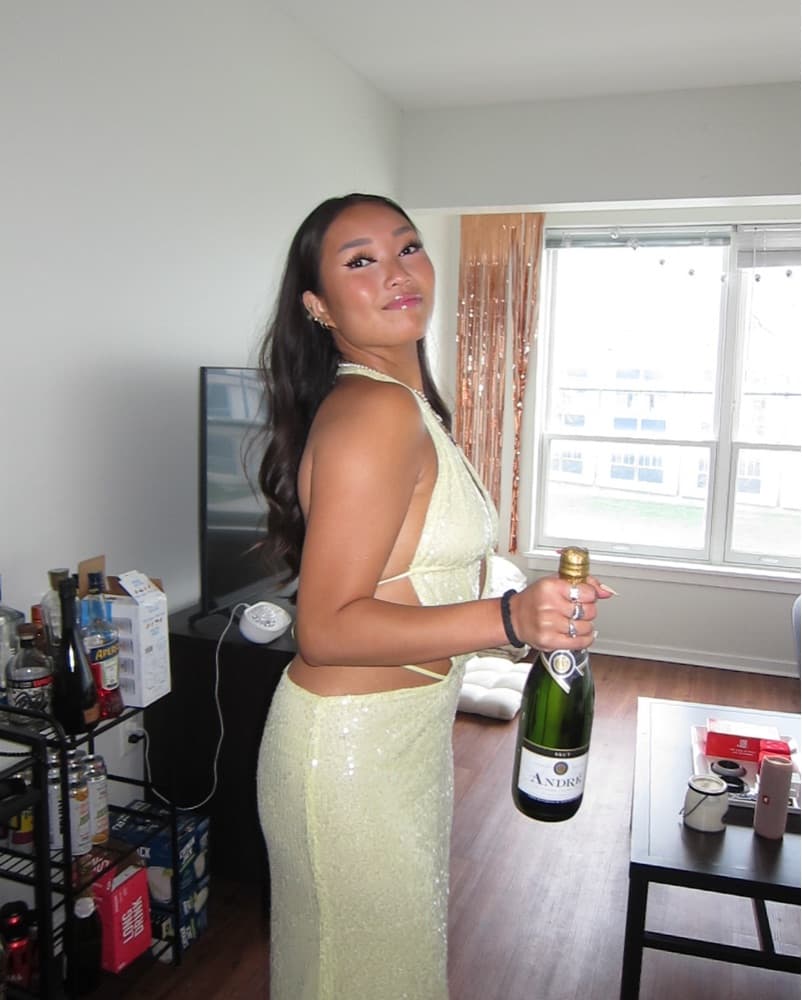 PepperMayo Yellow Sequin Maxi Dress - Image 5
